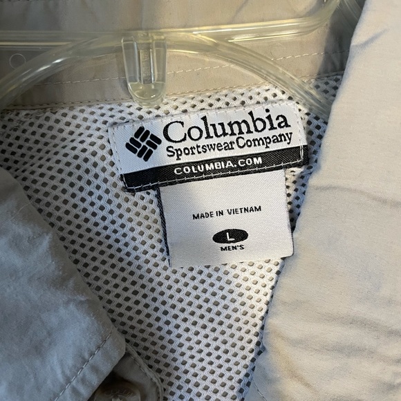 Large Colombia Light Weight Breathable Long Sleeve fishing Shirt - Picture 3 of 3